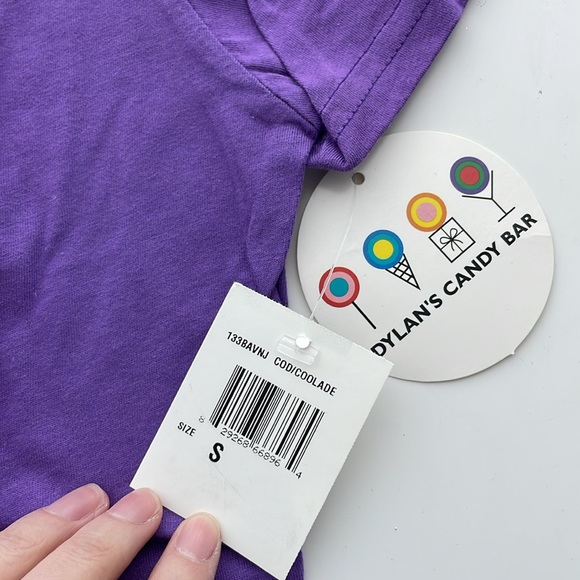 NWT Dylan’s Candy Bar Purple Tee - Picture 3 of 3
